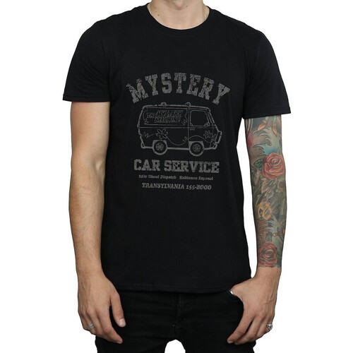 Vêtements Homme T-shirts manches longues Scooby Doo Mystery Car Service Noir