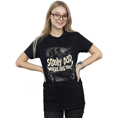 Vêtements Femme T-shirts manches longues Scooby Doo Where Are You? Noir