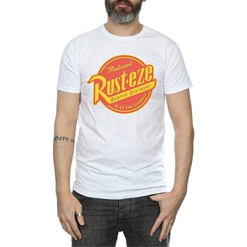 Vêtements Homme T-shirts manches longues Dessins Animés Rust-Eze Blanc