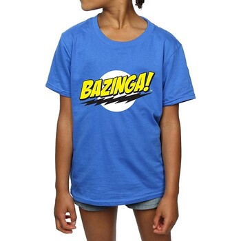 Vêtements Fille T-shirts manches longues The Big Bang Theory Bazinga Bleu