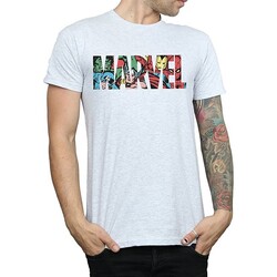 Vêtements Homme T-shirts manches longues Marvel Comics Gris
