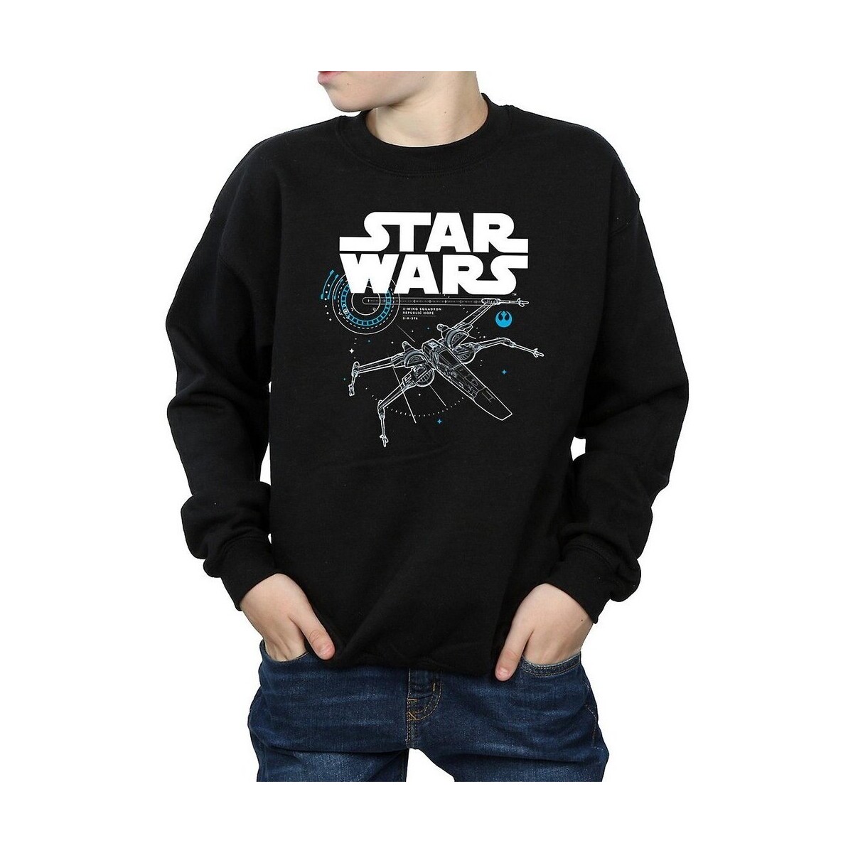 Vêtements Garçon Sweats Star Wars: The Last Jedi BI1838 Noir