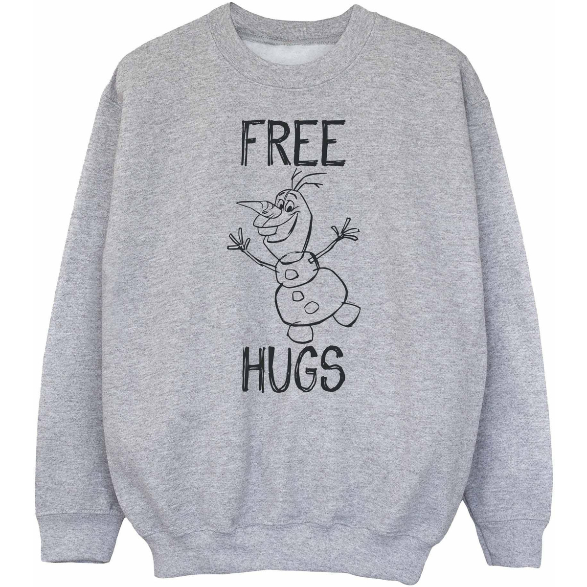 Vêtements Fille Sweats Disney Free Hugs Gris