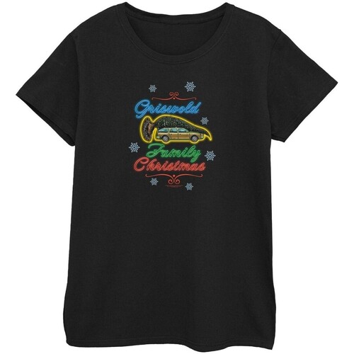 Vêtements Femme T-shirts manches longues National Lampoon´s Christmas Va BI2080 Noir