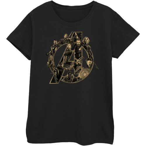Vêtements Femme T-shirts manches longues Avengers Infinity War BI2162 Noir