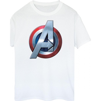 Vêtements Femme T-shirts manches longues Avengers  Blanc