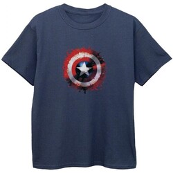 Vêtements Garçon T-shirts manches courtes Captain America BI340 Bleu