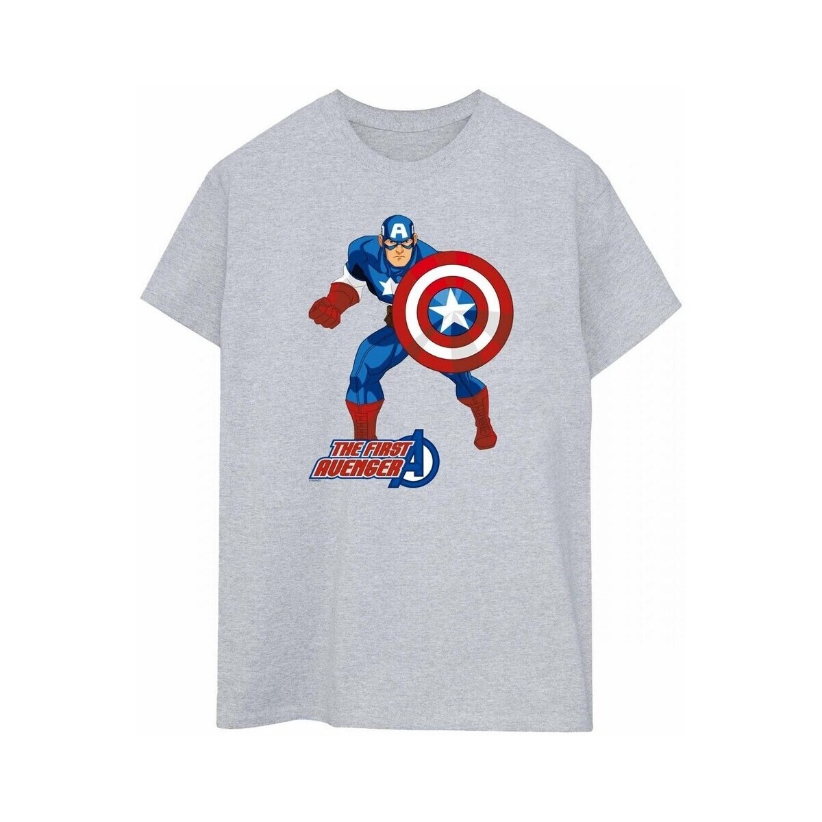 Vêtements Femme T-shirts manches longues Captain America The First Avenger Rouge