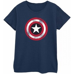 Vêtements Femme T-shirts manches longues Captain America BI366 Rouge