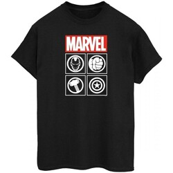 Vêtements Homme T-shirts manches longues Avengers BI369 Noir