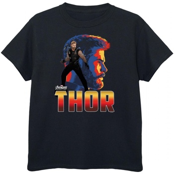 Vêtements Garçon T-shirts manches courtes Avengers Infinity War  Noir