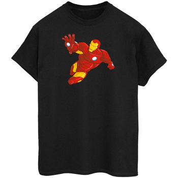 Vêtements Homme T-shirts manches longues Iron Man  Noir
