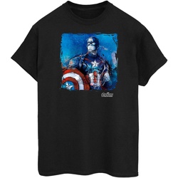 Vêtements Homme T-shirts manches longues Captain America BI447 Noir
