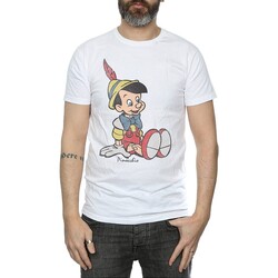 Vêtements Homme T-shirts manches longues Pinocchio  Blanc