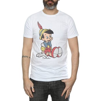 Vêtements Homme T-shirts manches longues Pinocchio  Blanc