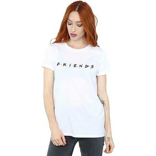 Vêtements Femme T-shirts manches longues Friends BI497 Blanc