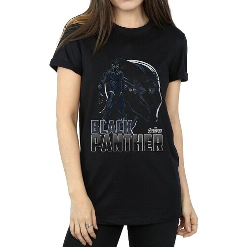 Vêtements Femme T-shirts manches longues Avengers Infinity War BI511 Noir