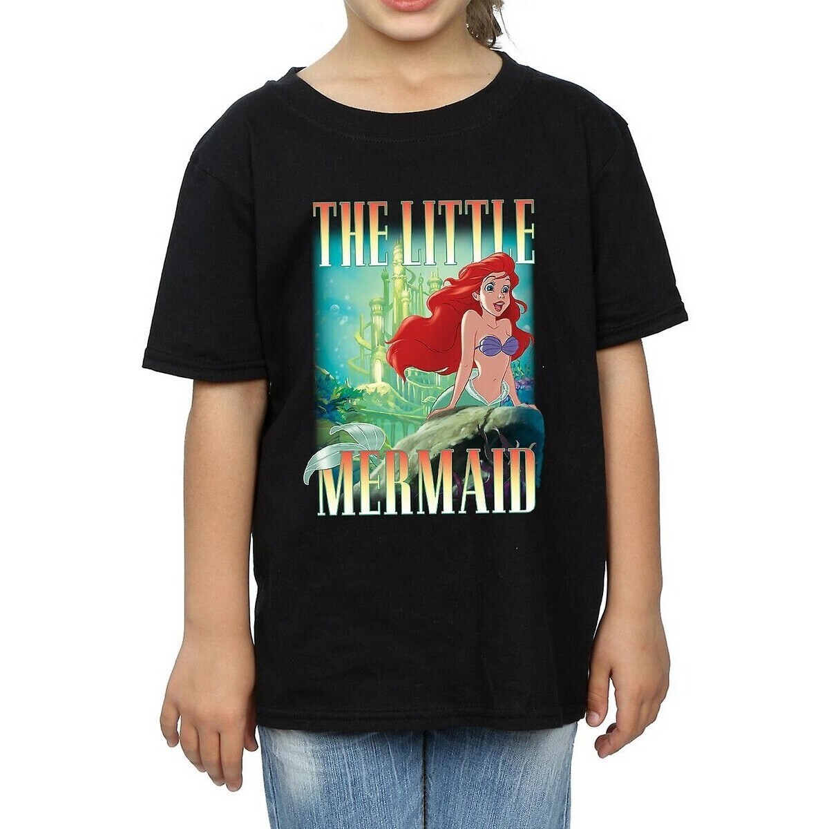 Vêtements Fille T-shirts manches longues The Little Mermaid BI545 Noir