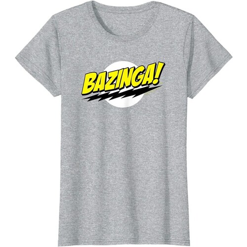 Vêtements Femme T-shirts manches longues The Big Bang Theory Bazinga Gris