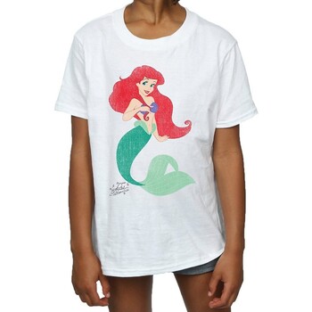 Vêtements Fille T-shirts manches longues Disney BI573 Blanc