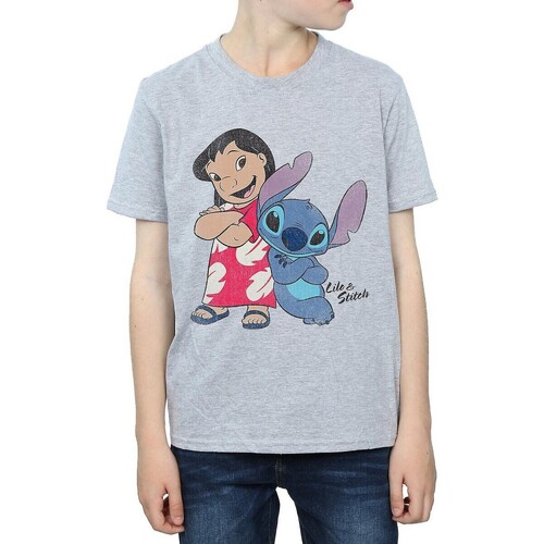 Vêtements Garçon T-shirts manches courtes Lilo & Stitch BI576 Gris