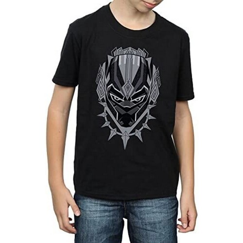 Vêtements Garçon T-shirts manches courtes Black Panther  Noir