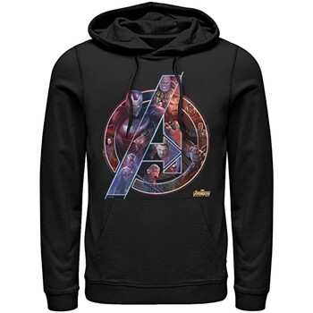 Vêtements Homme T-shirts manches longues Avengers Infinity War BI590 Noir