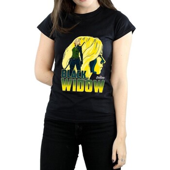 Vêtements Femme T-shirts manches longues Avengers Infinity War BI591 Noir