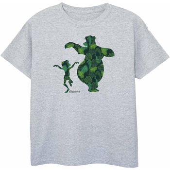 Vêtements Garçon T-shirts manches courtes Jungle Book Mowgli And Baloo Dance Gris