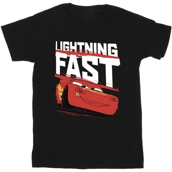 Vêtements Garçon T-shirts manches courtes Dessins Animés Lightning Fast Noir
