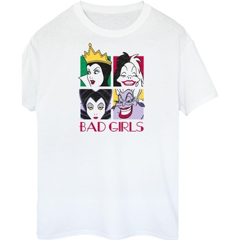 Vêtements Fille T-shirts manches longues Disney Bad Girls Blanc