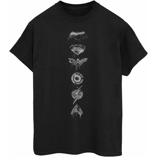 Vêtements Homme T-shirts manches longues Justice League BI634 Noir