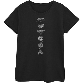 Vêtements Femme T-shirts manches longues Justice League BI636 Noir