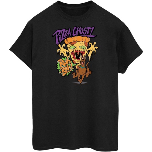 Vêtements Homme T-shirts manches longues Scooby Doo Pizza Ghost Noir