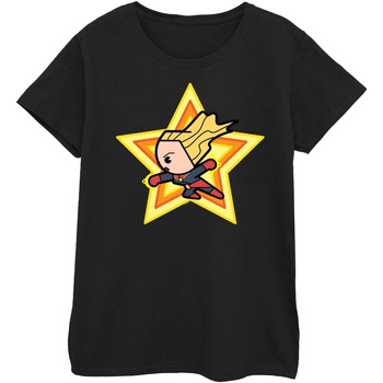 Vêtements Femme T-shirts manches longues Captain Marvel BI642 Noir