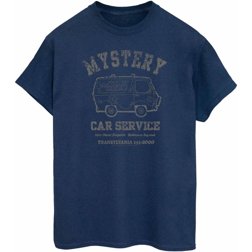 Vêtements Femme T-shirts manches longues Scooby Doo Mystery Car Service Bleu