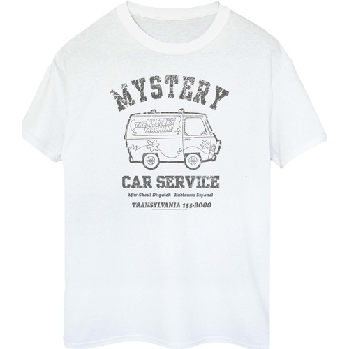 Vêtements Femme T-shirts manches longues Scooby Doo Mystery Car Service Blanc