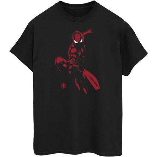 Vêtements Homme T-shirts manches longues Marvel BI656 Noir