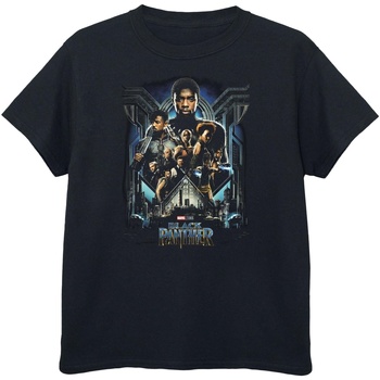 Vêtements Garçon T-shirts manches courtes Black Panther  Noir