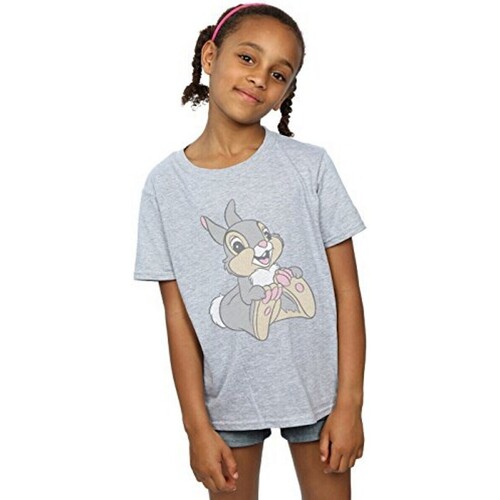 Vêtements Fille T-shirts Hawaiian longues Bambi Classic Gris