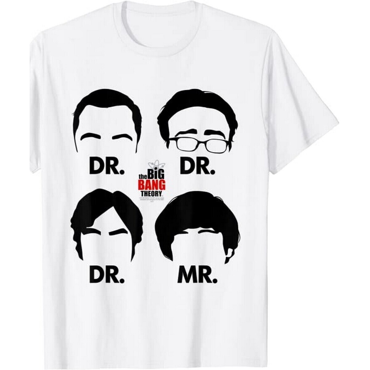 Vêtements Homme T-shirts manches longues The Big Bang Theory Doctors And Mr Blanc