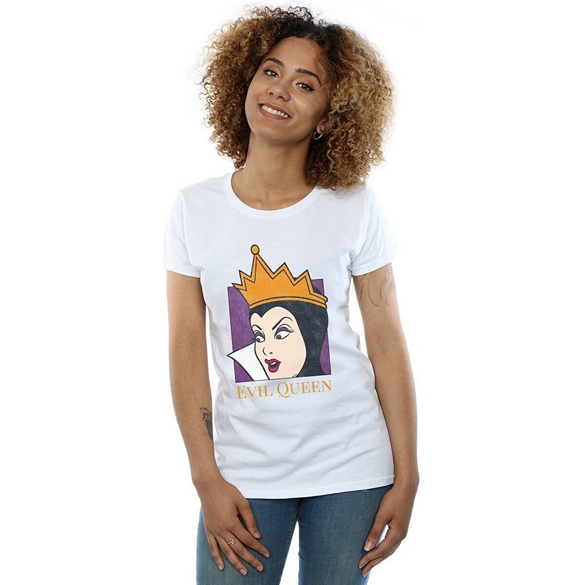 Vêtements Femme T-shirts manches longues Snow White And The Seven Dwarfs BI814 Blanc