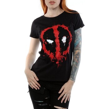 Vêtements Femme T-shirts manches longues Deadpool BI817 Noir