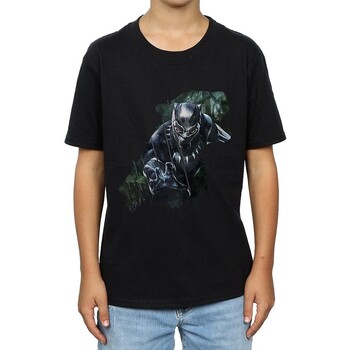 Vêtements Garçon T-shirts manches courtes Black Panther BI826 Noir