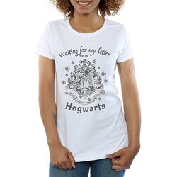 Vêtements Femme T-shirts manches longues Harry Potter Waiting For My Letter Blanc