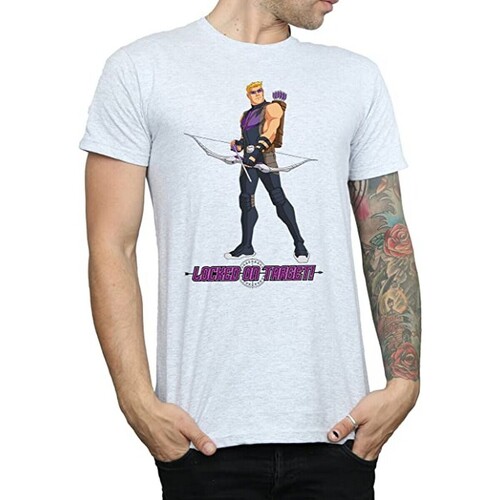 Vêtements Homme T-shirts manches longues Hawkeye Locked On Target Gris
