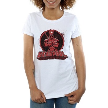 Vêtements Femme T-shirts manches longues Deadpool  Blanc