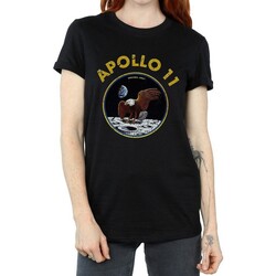 Vêtements Femme T-shirts manches longues Nasa Classic Apollo 11 Noir