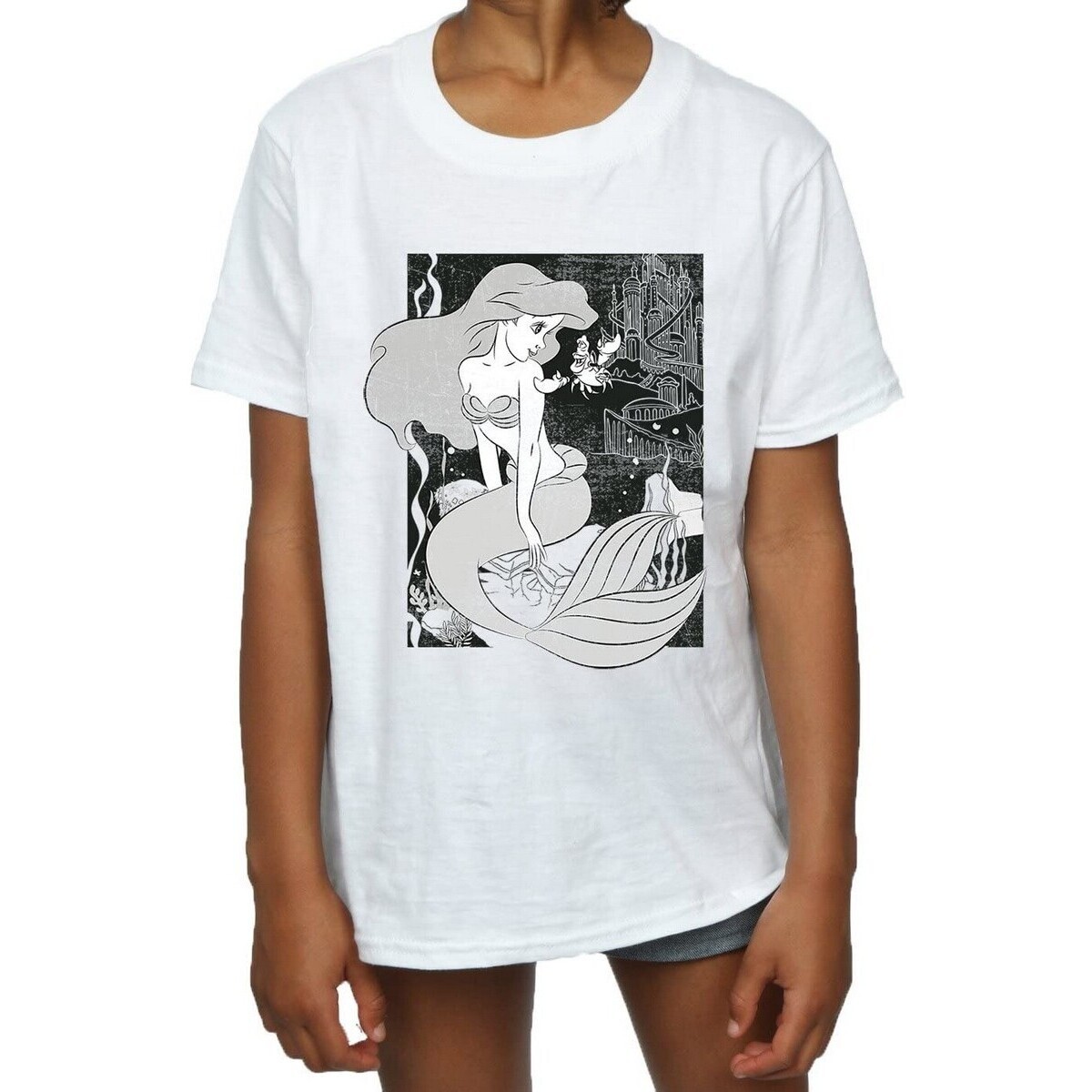 Vêtements Fille T-shirts manches longues The Little Mermaid BI961 Blanc