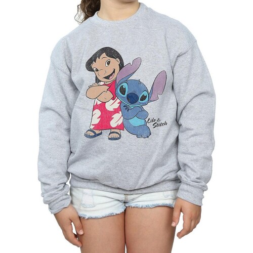 Vêtements Fille Sweats Lilo & Stitch Classic Gris